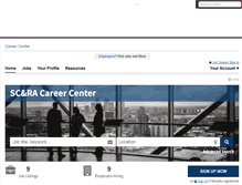 Tablet Screenshot of careers.scranet.org